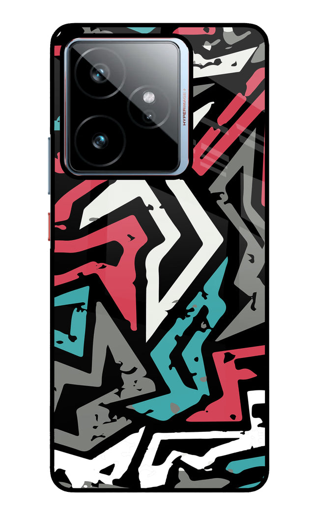 Geometric Graffiti Realme GT 7 Metal Case Back Cover by Casekaro