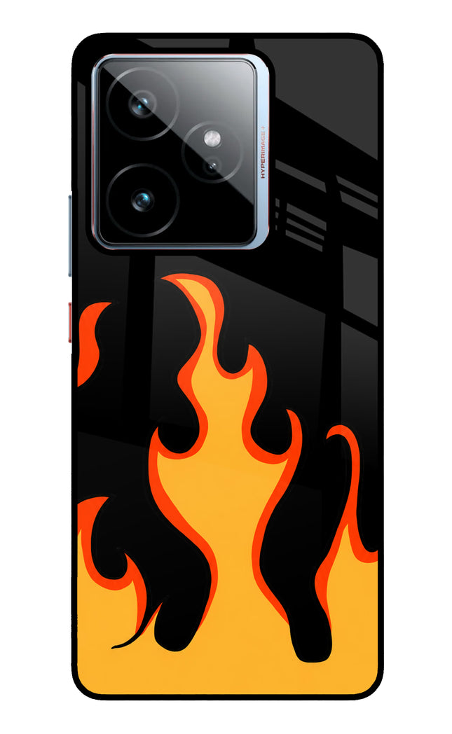 Fired Up – Black Realme GT 7 Metal Case Back Cover by Casekaro