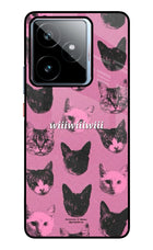 Pink Cats Realme GT 7 Metal Case Back Cover by Casekaro
