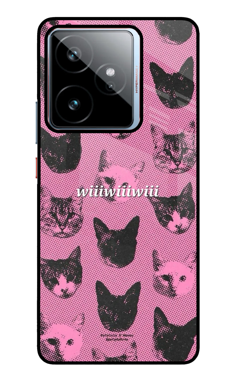 Pink Cats Realme GT 7 Back Cover, Metal case