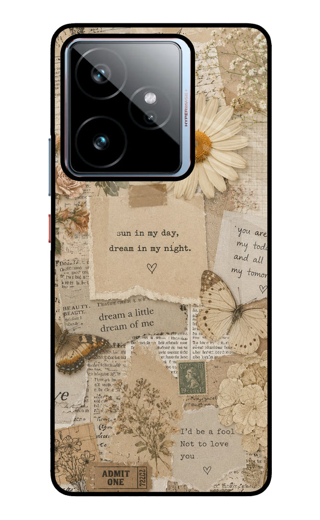 Vintage case Realme GT 7 Metal Case Back Cover by Casekaro