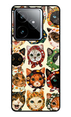Cool Cat Realme GT 7 Metal Case Back Cover by Casekaro