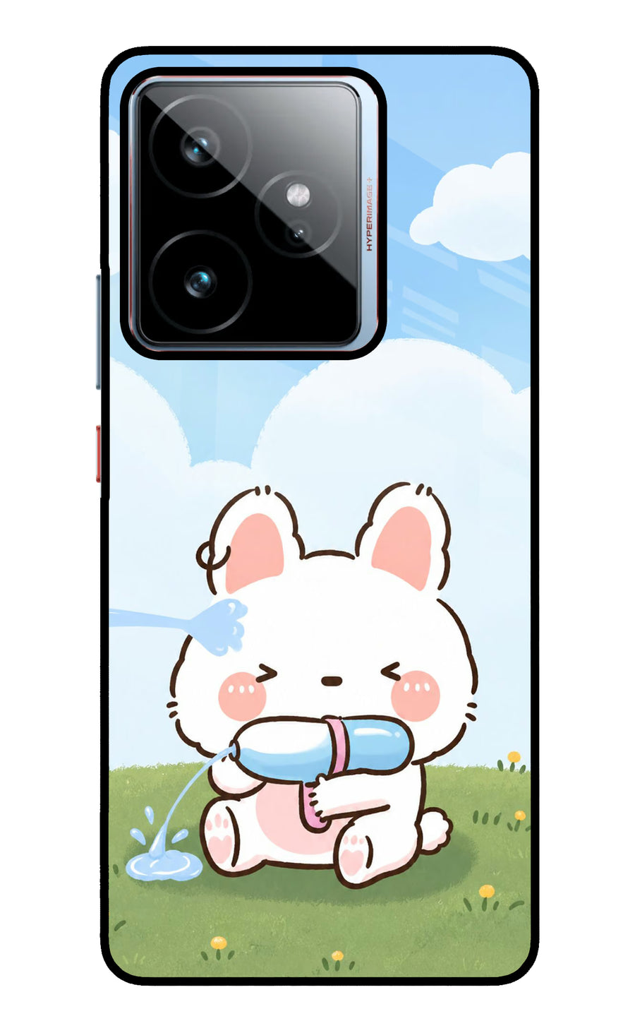 Bunny Treat Realme GT 7 Back Cover, Metal case