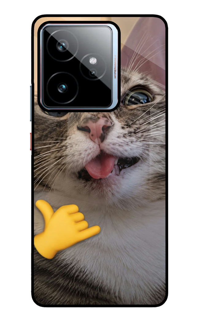 Silly Cat Call Realme GT 7 Metal Case Back Cover by Casekaro