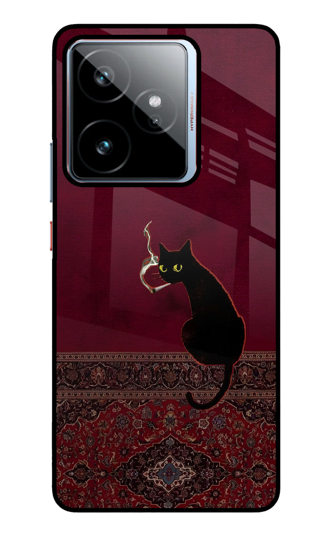 Midnight Cat Realme GT 7 Metal Case Back Cover by Casekaro
