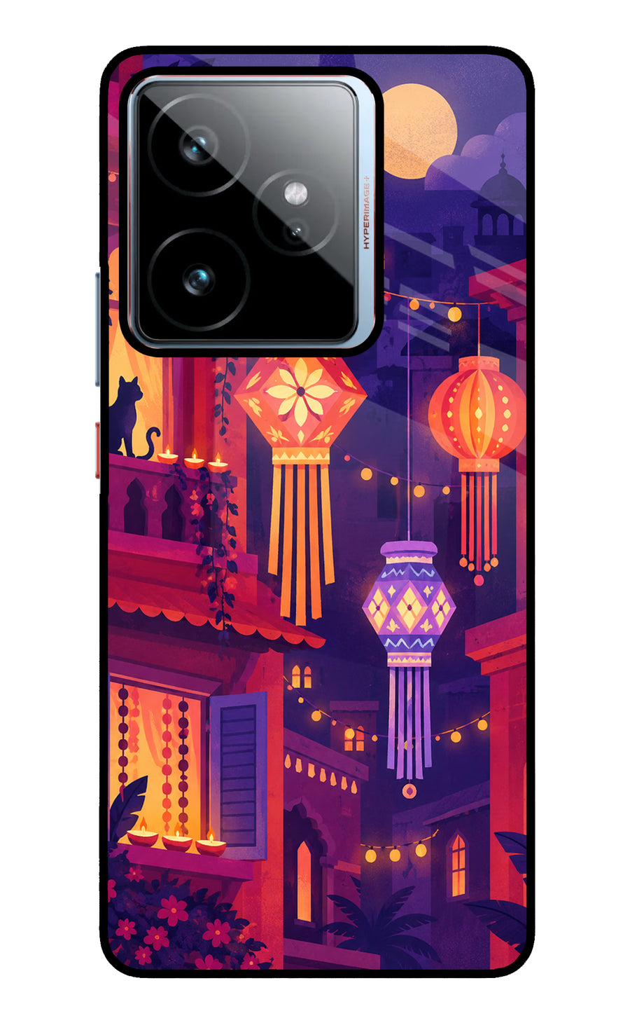 Lantern Lane Realme GT 7 Back Cover, Metal case