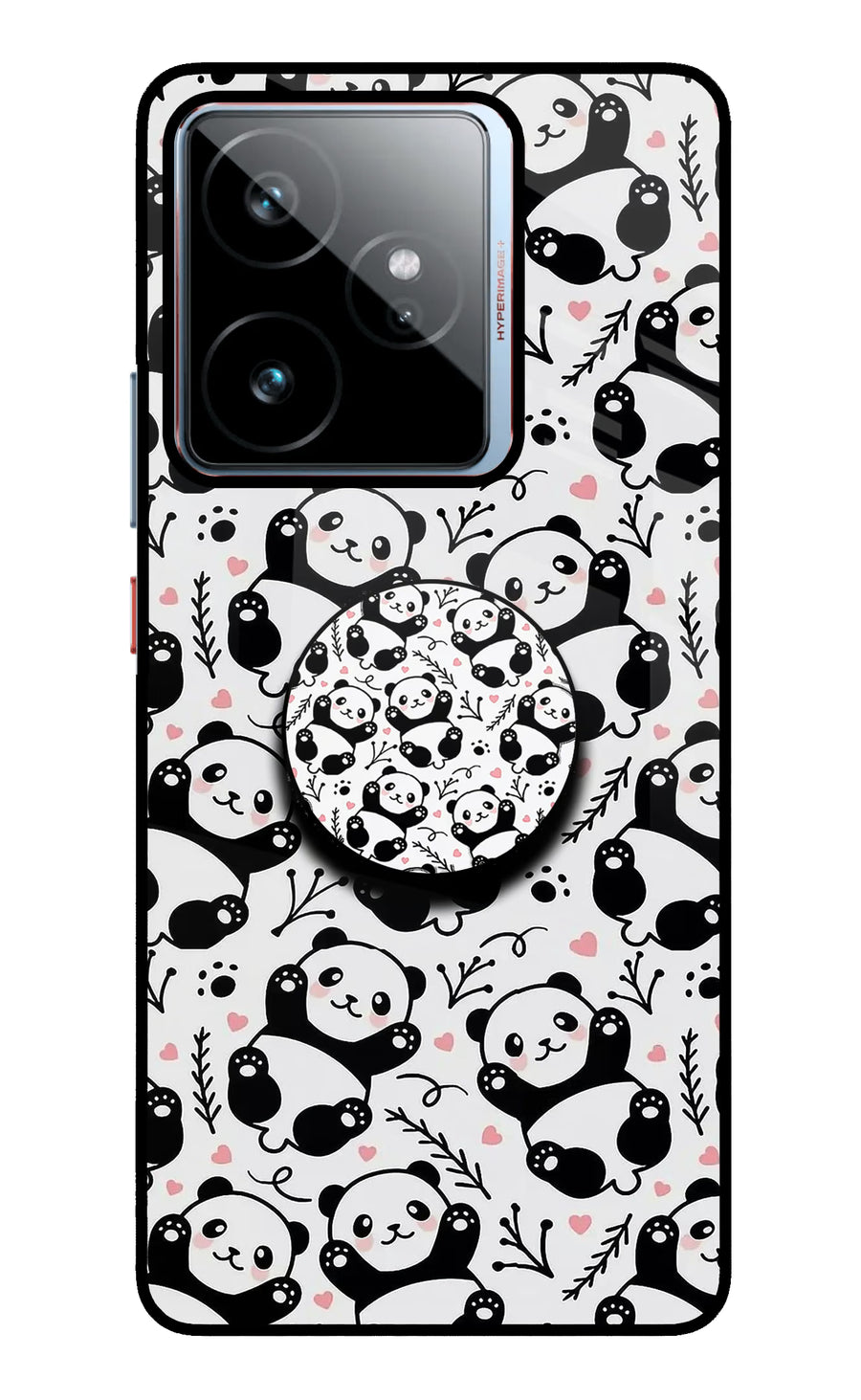 Cute Panda Realme GT 7 Pop Case, Metal case