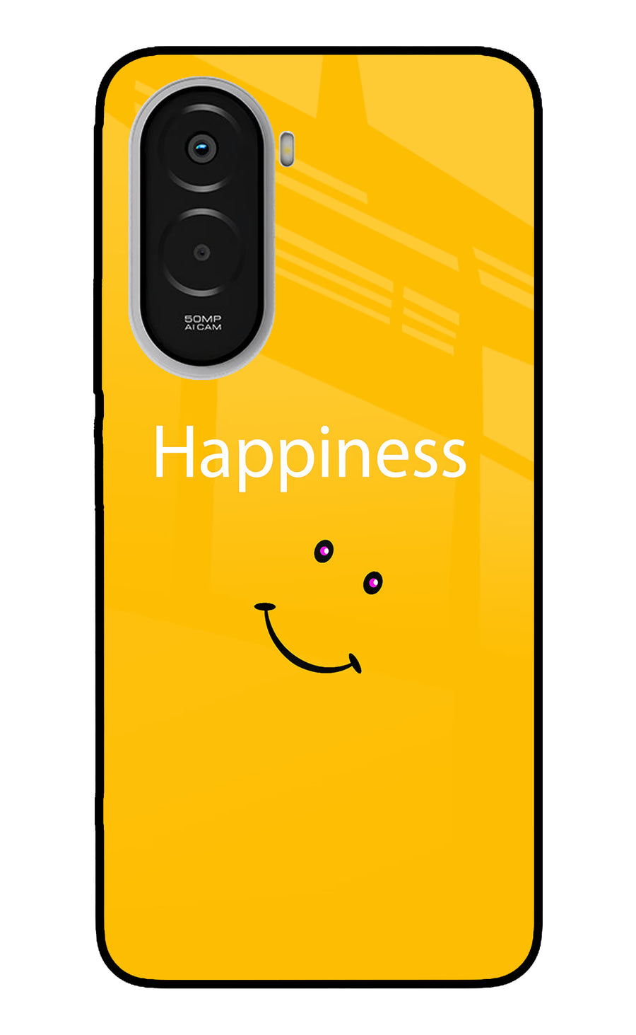 Happiness With Smiley Poco M7 Plus 5G Back Cover, Metal case