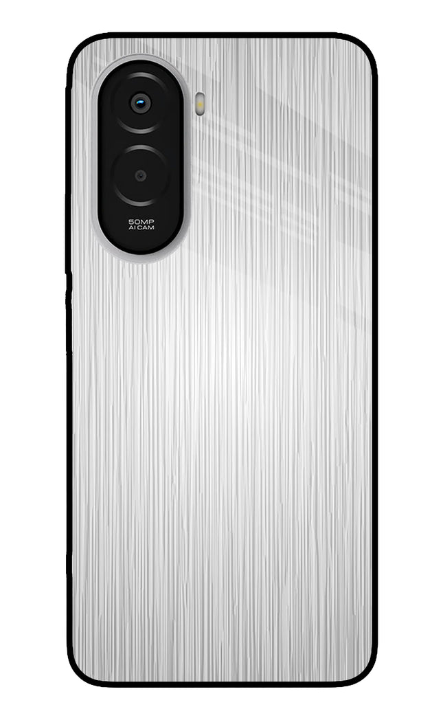 Wooden Grey Texture Poco M7 Plus 5G Metal Case Back Cover by Casekaro