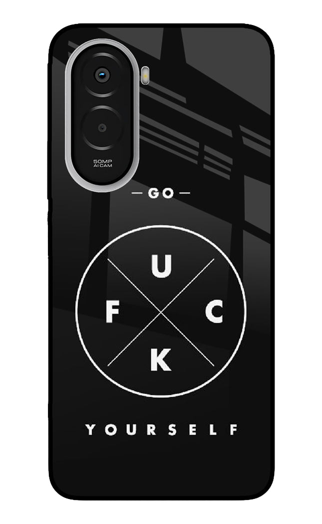 Go Fuck Yourself Poco M7 Plus 5G Metal Case Back Cover by Casekaro