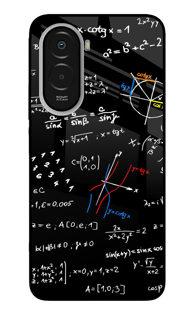 Mathematics Formula Poco M7 Plus 5G Metal Case Back Cover by Casekaro