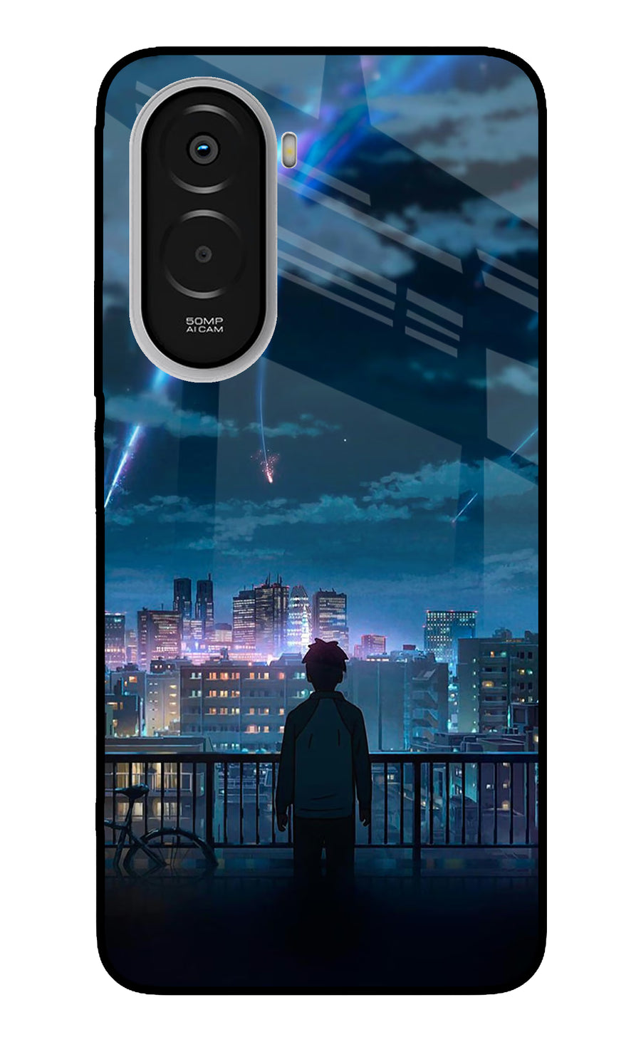 Anime Poco M7 Plus 5G Back Cover, Metal case