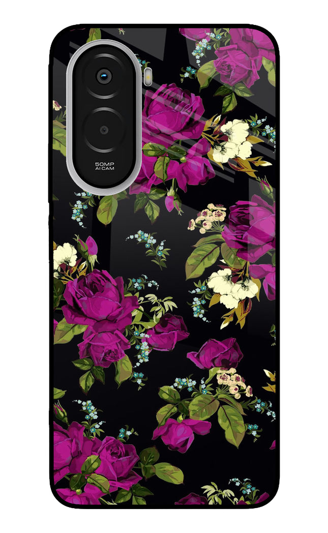 Flowers Poco M7 Plus 5G Metal Case Back Cover by Casekaro