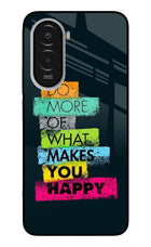 Do More Of What Makes You Happy Poco M7 Plus 5G Metal Case Back Cover by Casekaro