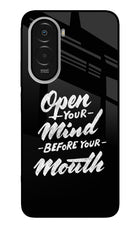 Open Your Mind Before Your Mouth Poco M7 Plus 5G Metal Case Back Cover by Casekaro