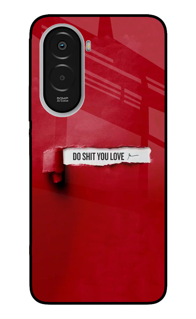 Do Shit You Love Poco M7 Plus 5G Metal Case Back Cover by Casekaro