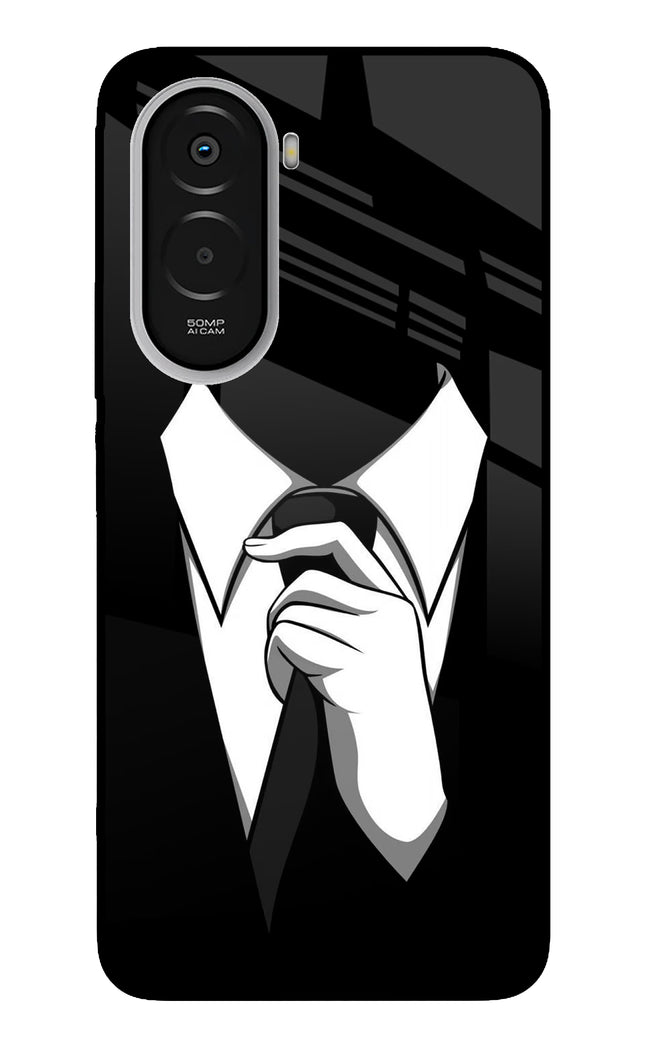 Black Tie Poco M7 Plus 5G Metal Case Back Cover by Casekaro