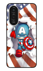 Captain America Poco M7 Plus 5G Metal Case Back Cover by Casekaro