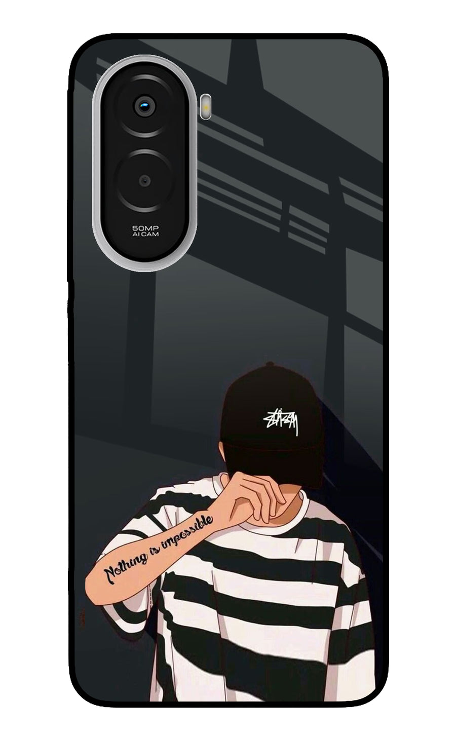 Aesthetic Boy Poco M7 Plus 5G Back Cover, Metal case