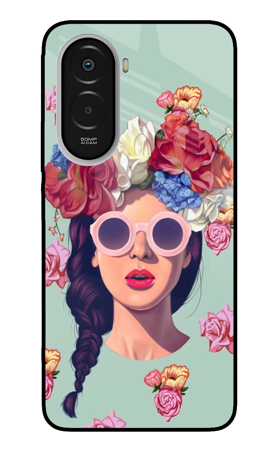 Pretty Girl Poco M7 Plus 5G Back Cover, Metal case