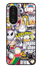 Sticker Bomb Poco M7 Plus 5G Metal Case Back Cover by Casekaro