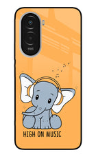 High On Music Poco M7 Plus 5G Metal Case Back Cover by Casekaro