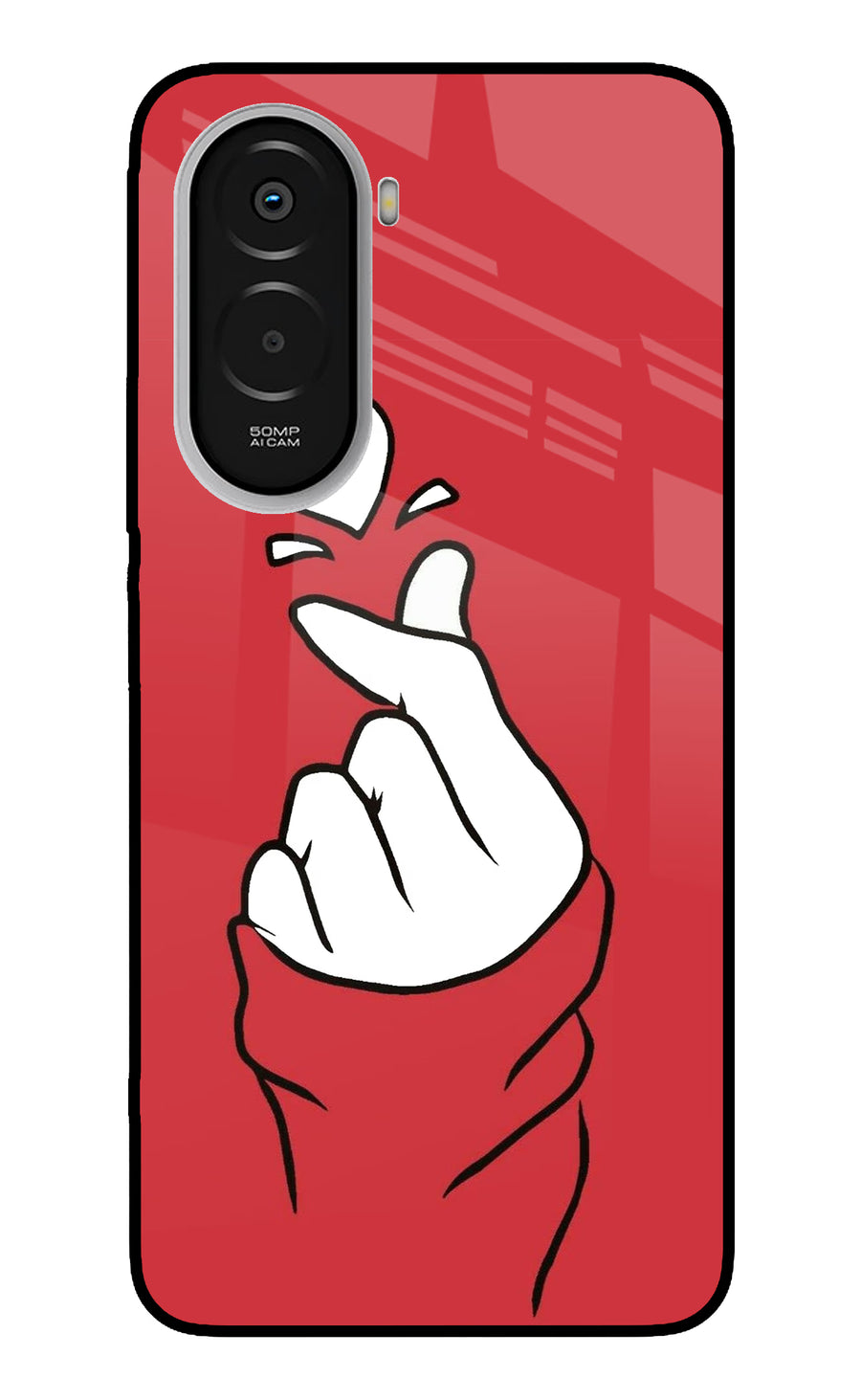 Korean Love Sign Poco M7 Plus 5G Back Cover, Metal case