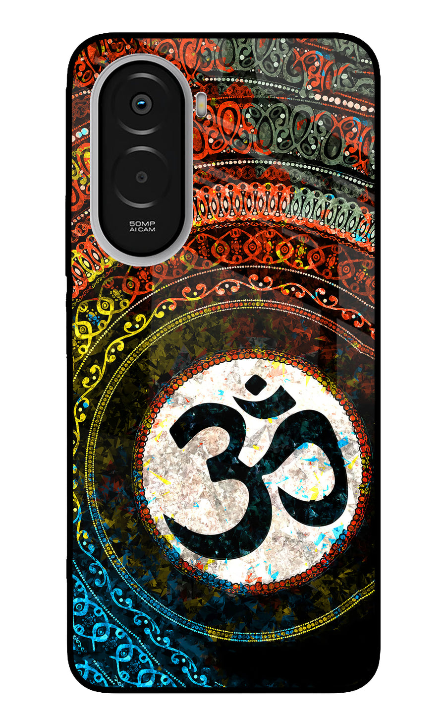 Om Cultural Poco M7 Plus 5G Back Cover, Metal case