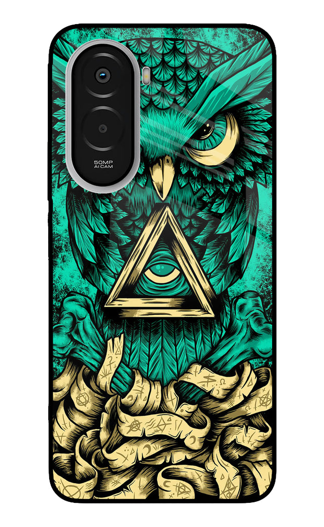 Green Owl Poco M7 Plus 5G Metal Case Back Cover by Casekaro