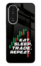 Eat Sleep Trade Repeat Poco M7 Plus 5G Metal Case Back Cover by Casekaro