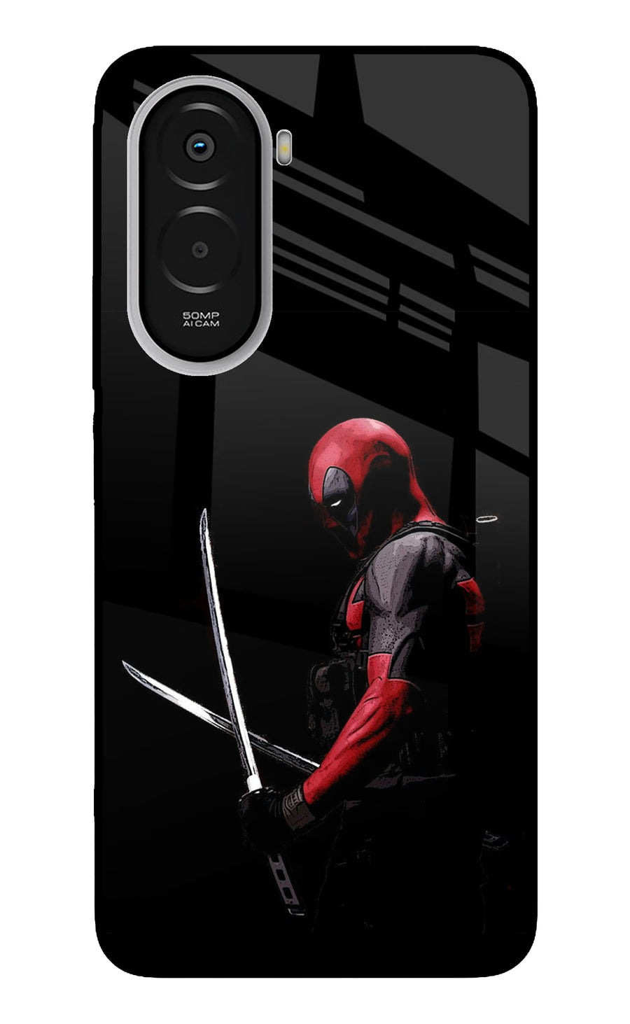 Deadpool Poco M7 Plus 5G Back Cover, Metal case