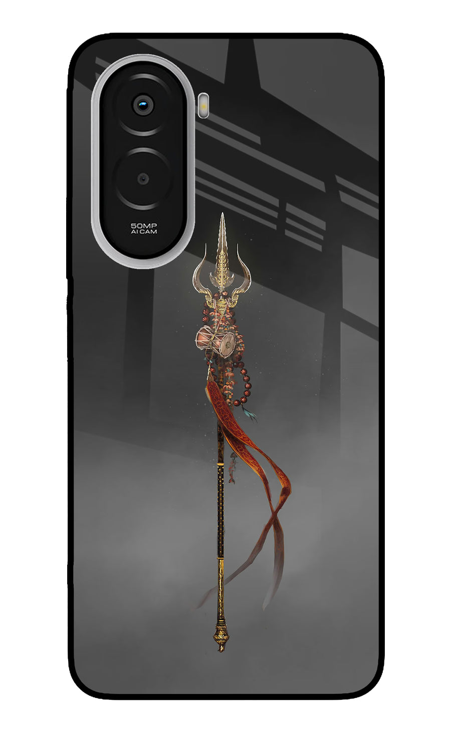 Shiv Trishul Poco M7 Plus 5G Back Cover, Metal case