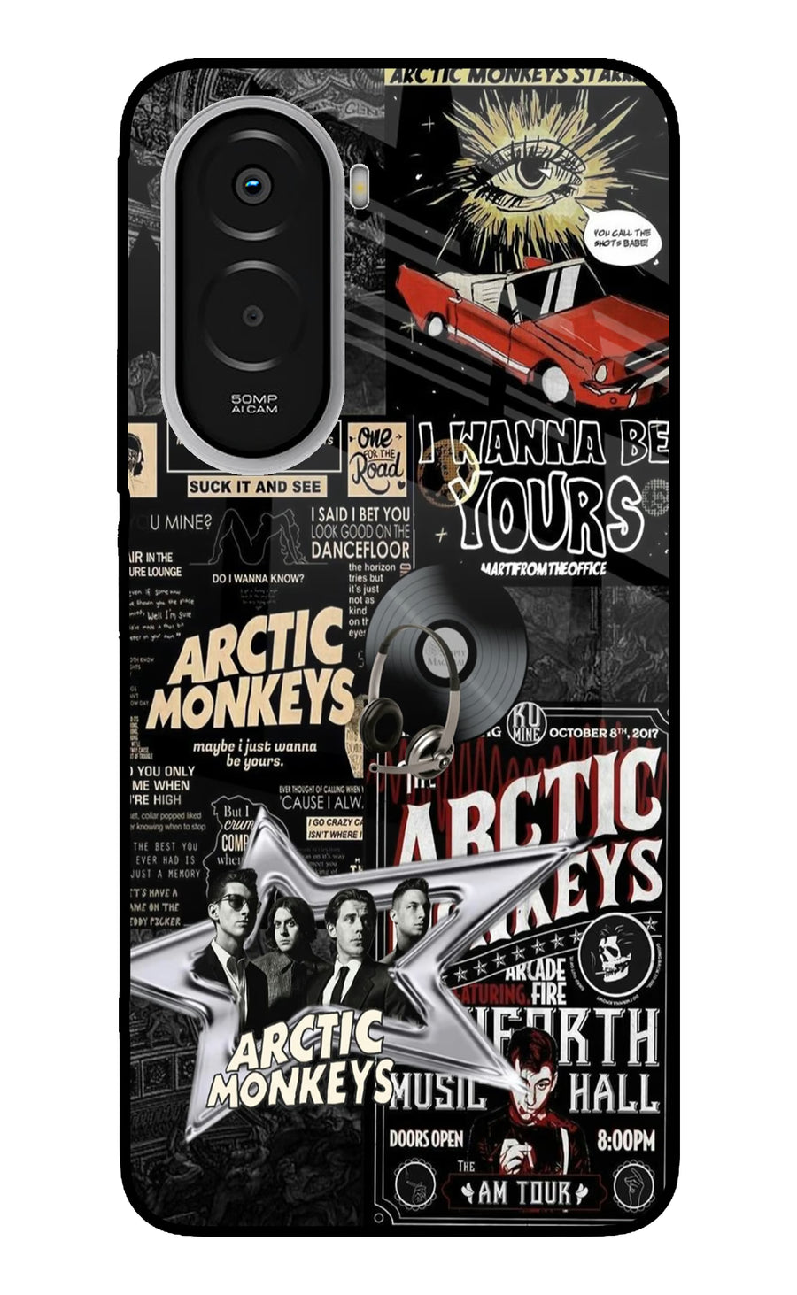 Arctic Monkeys Poco M7 Plus 5G Back Cover, Metal case