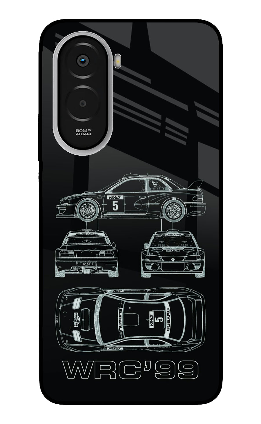 WRC'99 Poco M7 Plus 5G Back Cover, Metal case