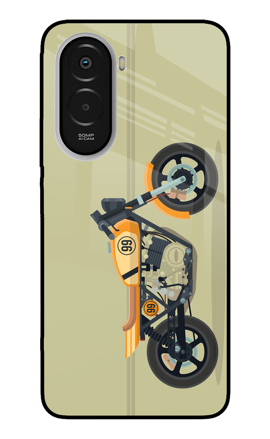 Vertical Speedster Poco M7 Plus 5G Back Cover, Metal case