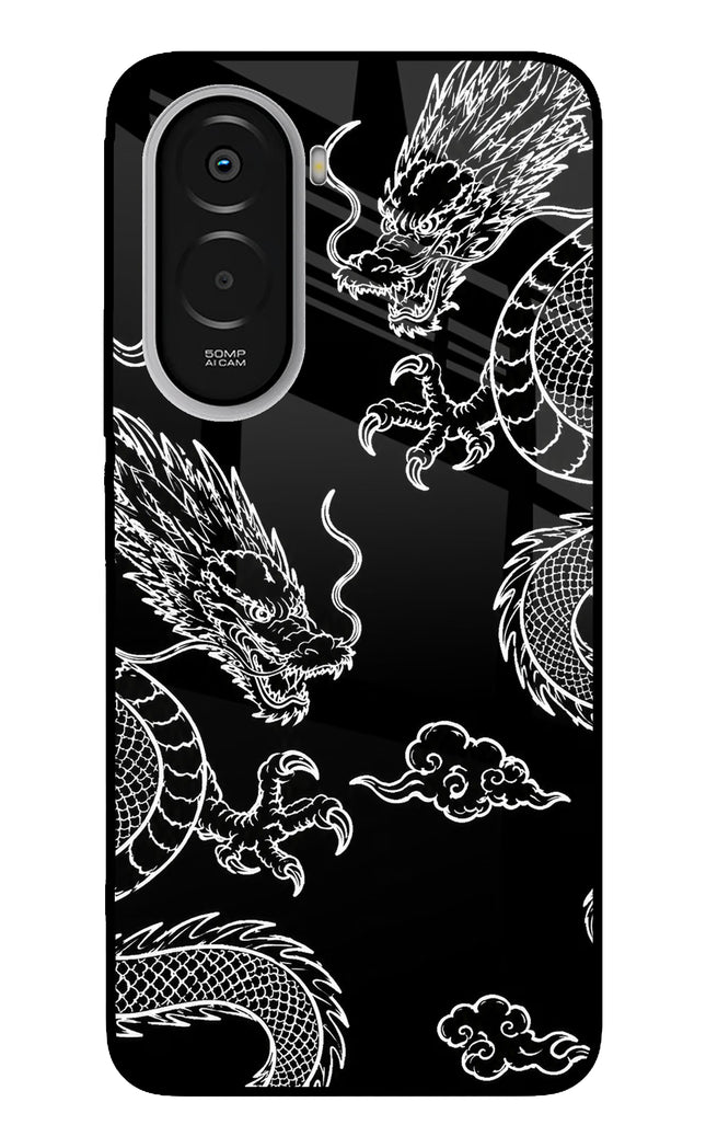 Twin Dragons Poco M7 Plus 5G Metal Case Back Cover by Casekaro