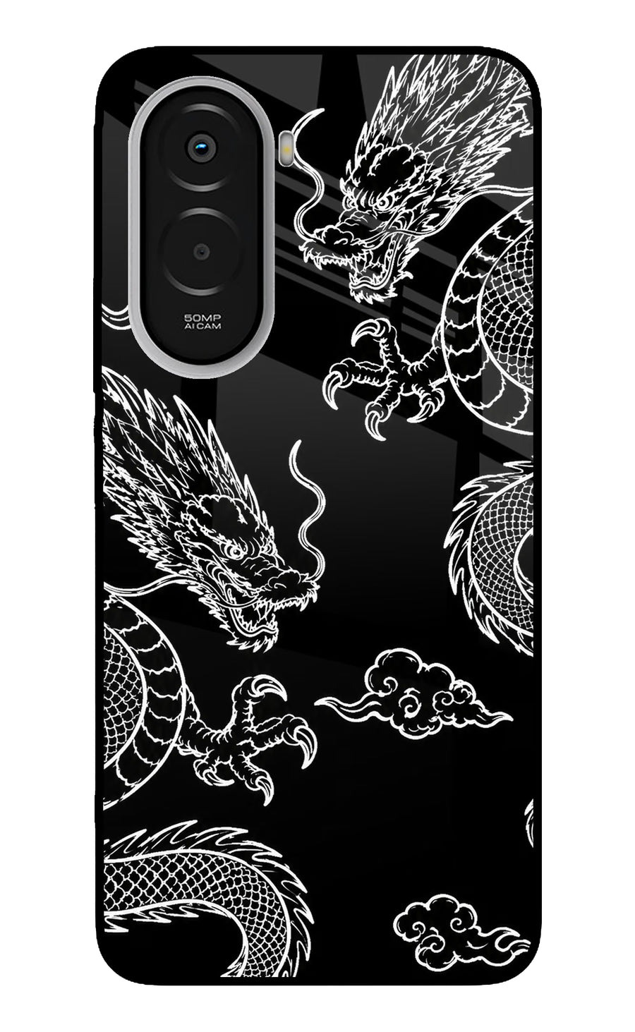 Twin Dragons Poco M7 Plus 5G Back Cover, Metal case