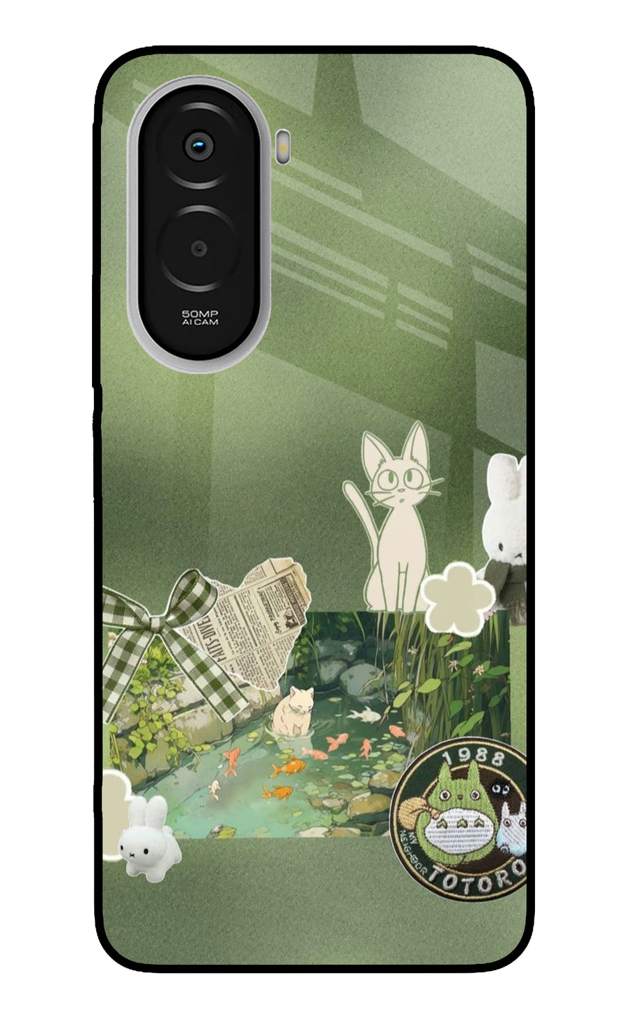 Aesthetic anime Poco M7 Plus 5G Back Cover, Metal case