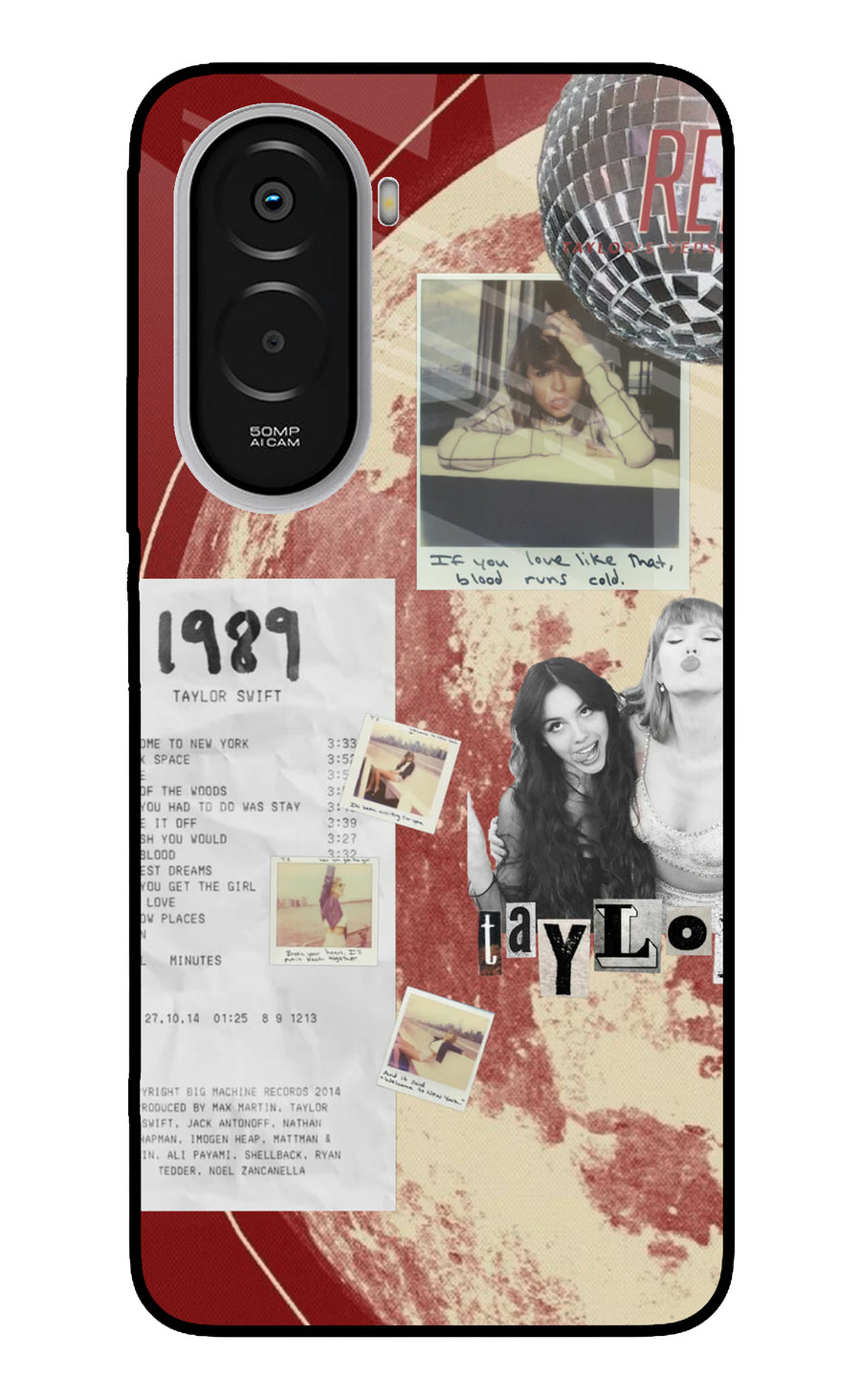 Taylor Swift Poco M7 Plus 5G Back Cover, Metal case