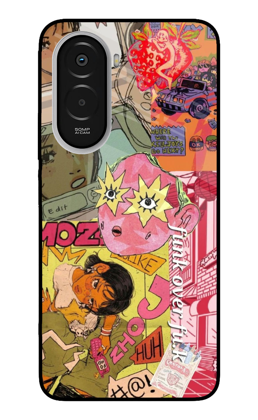 Funkover Poco M7 Plus 5G Back Cover, Metal case