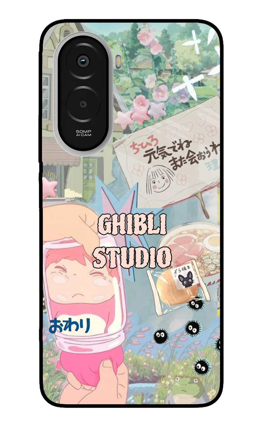 Studio Ghibli Poco M7 Plus 5G Back Cover, Metal case