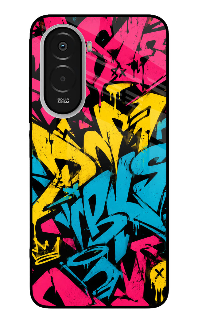 Graffiti Vibe Poco M7 Plus 5G Metal Case Back Cover by Casekaro