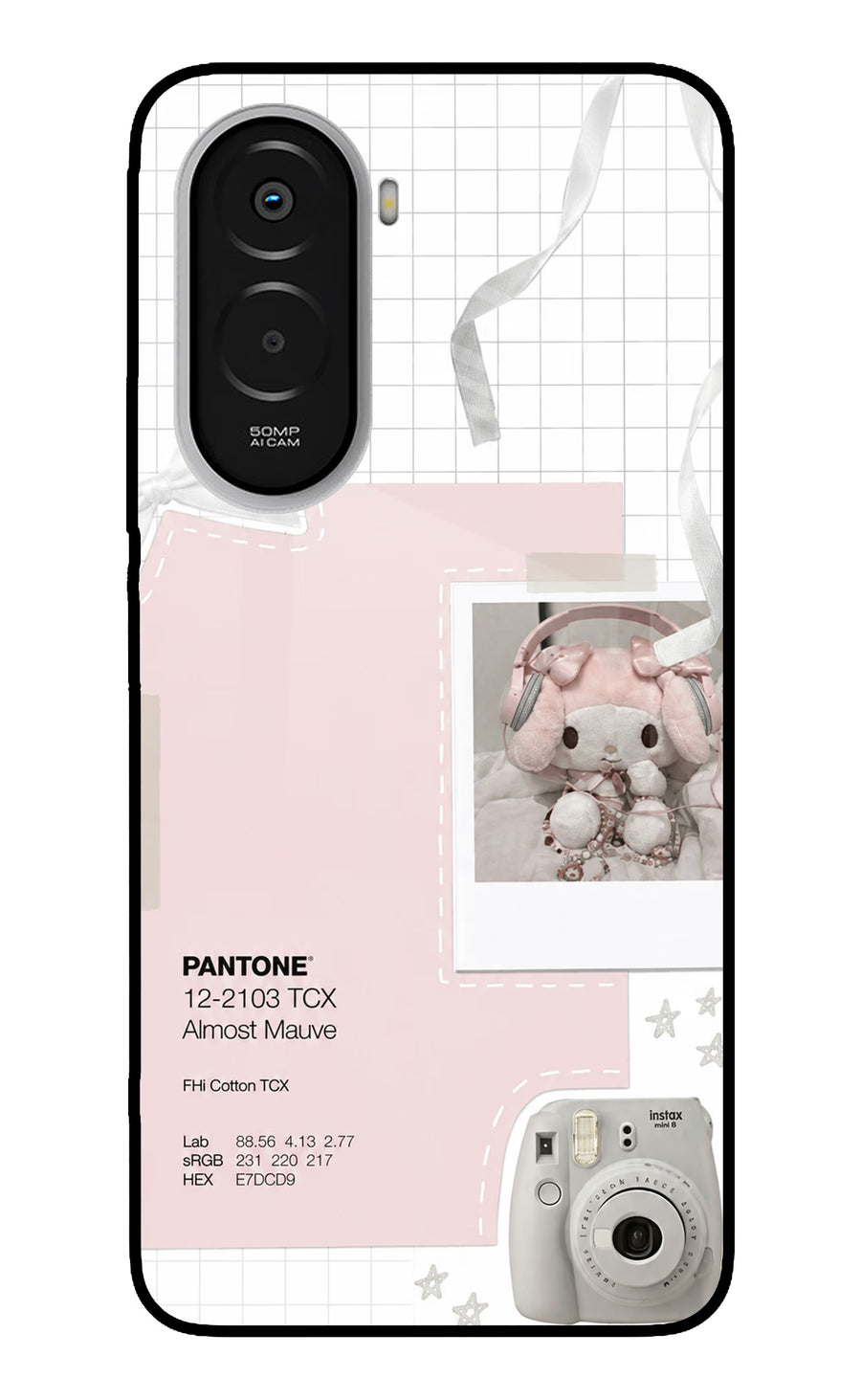 Pantone Asthetic Poco M7 Plus 5G Back Cover, Metal case