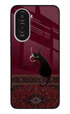 Midnight Cat Poco M7 Plus 5G Metal Case Back Cover by Casekaro