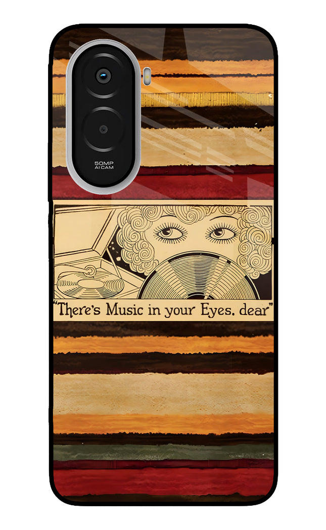 Vinyl Stripes Poco M7 Plus 5G Metal Case Back Cover by Casekaro
