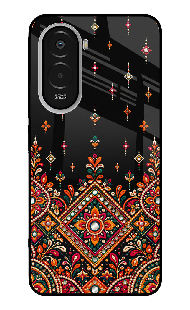 Noir Mehfil Poco M7 Plus 5G Metal Case Back Cover by Casekaro