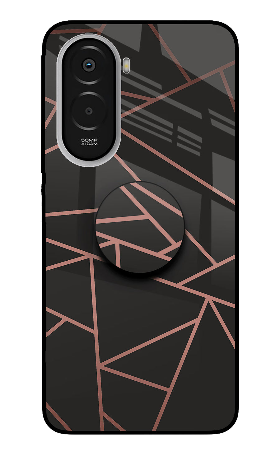 Geometric Pattern Poco M7 Plus 5G Pop Case, Metal case