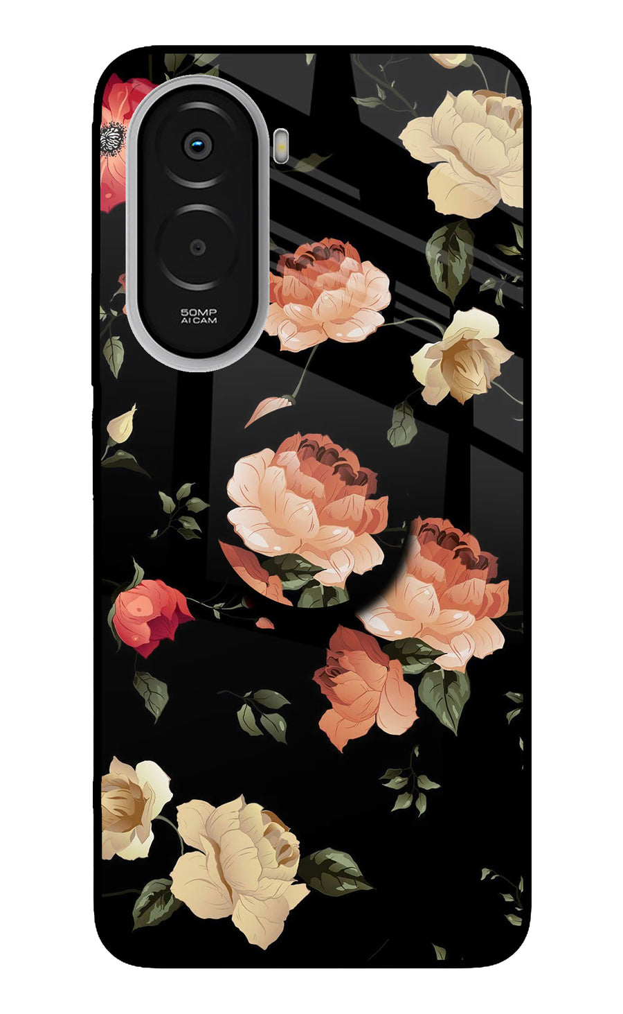 Flowers Poco M7 Plus 5G Pop Case, Metal case