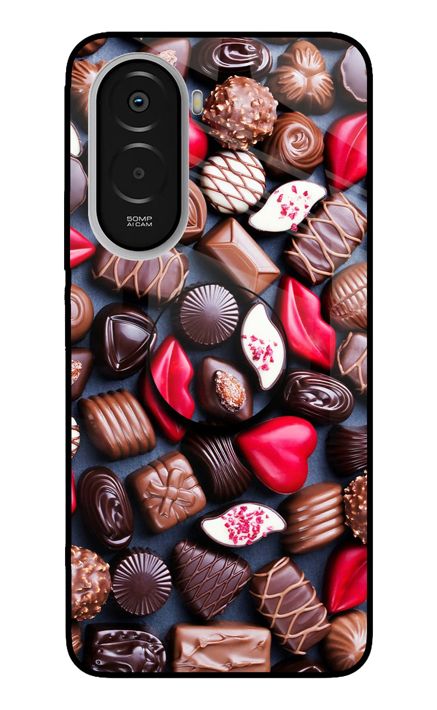 Chocolates Poco M7 Plus 5G Pop Case, Metal case
