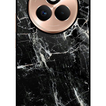 Black Marble Texture Realme P3 Pro 5G Metal Case Back Cover by Casekaro